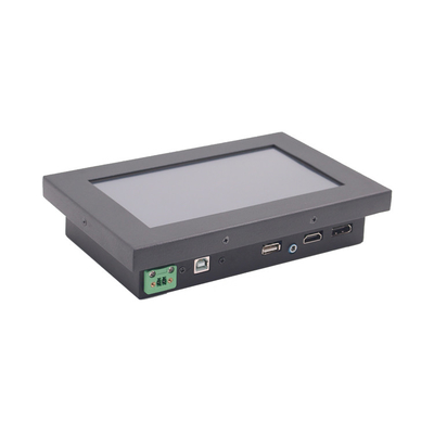 Tension imperméable de pouce 24V du moniteur 7 d'écran tactile de l'avant IP65 pour l'usage de voiture