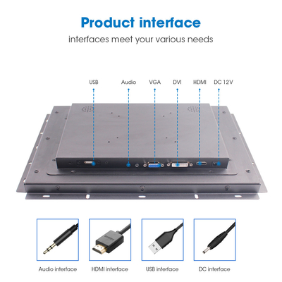 1280 * 1024 Résolution Moniteur tactile industriel 17 pouces Affichage robuste et robuste