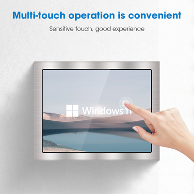 Panel de montage murale IP65 industriel PC 4 Go mémoire DDR3 VESA Montage Windows 10 64 Go SSD