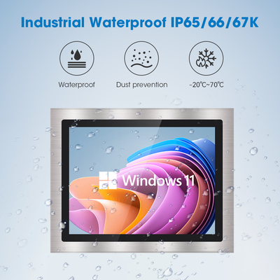 Écran tactile argenté Moniteur LCD étanche avec VGA\\DVI\\USB