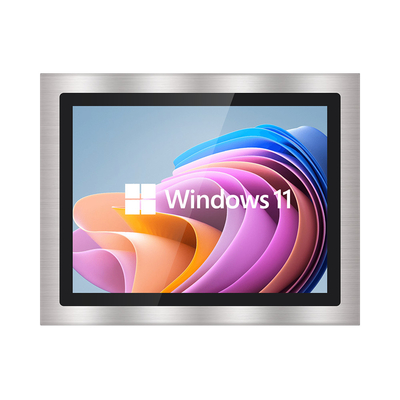 Moniteur à écran tactile multi-capacitif imperméable à l'eau 4 3 LCD VGA DVI USB Luminosité 250-1500cd/m2