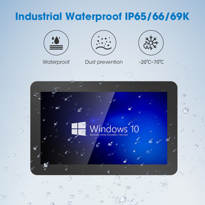 256G SSD 8GB Mémoire 350 Nits Panneau d'écran tactile industriel Pc avec VGA COM USB RJ45 Audio JACK