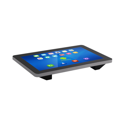 Panneau tactile Android robuste noir monté sur le panneau de police PC avec stockage EMMC RS232 et 8G/16G/32
