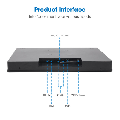 PC de 15 pouces robuste avec panneau Android avec monture VESA 1 X 100M LAN Ethernet certifié IP65