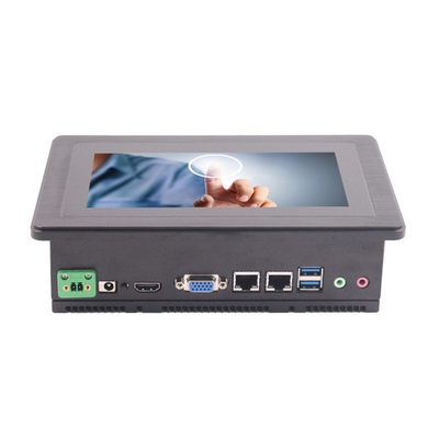J6412 CPU Panel tactile industriel PC avec taille d'écran de 7 pouces et tension d'entrée 12-36V