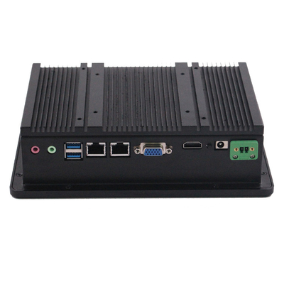 PC de panneau industriel sans ventilateur USB/RJ45/COM/VGA/HDMI/DC12V avec tension d'entrée de 12 à 36V