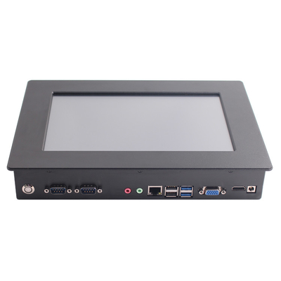 10.1 pouces PC à écran tactile industriel sans ventilateur avec système d'exploitation Windows/Lunix et entrée 12-36V