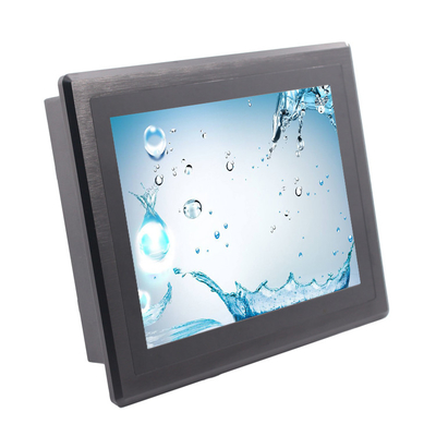 12V DC Panneau industriel imperméable à l'eau PC avec IP65/66/67 et 1024 x 768 350cd/m2 Affichage