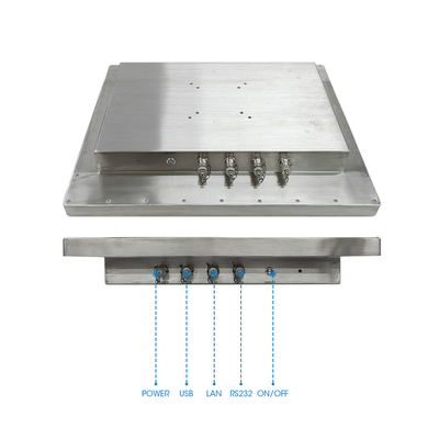Panneau en acier inoxydable PC 1280*1024 Résolution optionnelle WIFI et mémoire 2G/4G/8G/16G pour les applications industrielles