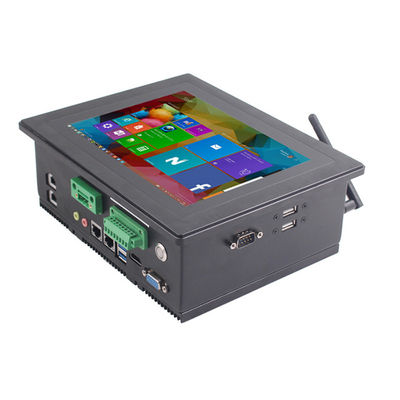 écran tactile industriel 4xRJ45 de l'encadrement 8Inch en aluminium