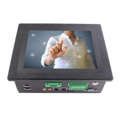 écran tactile industriel 4xRJ45 de l'encadrement 8Inch en aluminium