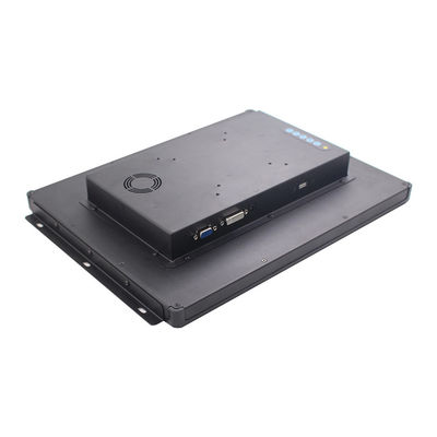 Moniteur capacitif en plastique d'écran tactile de l'encadrement 250nits DVI 15 pouces