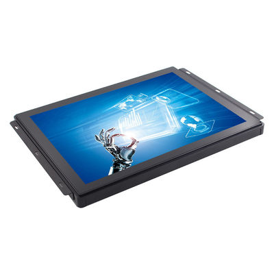 Moniteur capacitif en plastique d'écran tactile de l'encadrement 250nits DVI 15 pouces