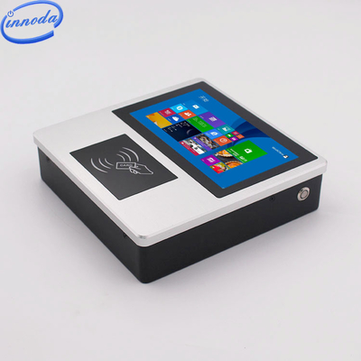PC d'écran tactile de POE Linux de 7 pouces 1000nits 1024*600 avec le lecteur de RFID