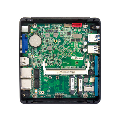 Double RS232 ITX NUC MINI Computer Aluminum Alloy With HDMI VGA