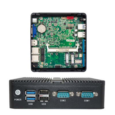 Alliage d'aluminium RS232 MINI Pc Intel J1900 2 de PCIE d'Ethernet Fanless d'ITX