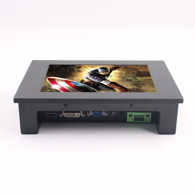 Moniteur rocailleux IP65 18W 350nits Vesa Embedded de l'écran tactile 24VDC