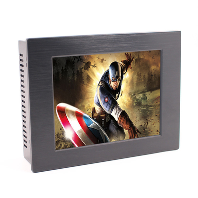Moniteur rocailleux IP65 18W 350nits Vesa Embedded de l'écran tactile 24VDC