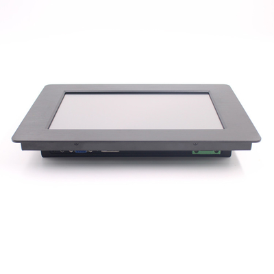 Contact résistif rocailleux de VGA DVI 350nits de moniteur d'affichage à cristaux liquides de l'avant IP65 pour le kiosque