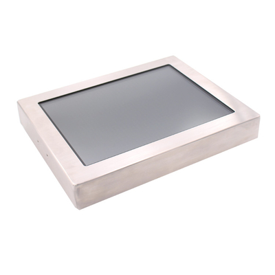 17 port imperméable résistif de l'acier inoxydable HDMI de moniteur d'écran tactile de pouce IP65