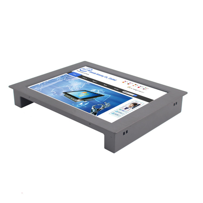 Caisse en aluminium en métal de moniteur résistif de l'écran tactile LED de l'avant IP65 pour le Cabinet de kiosque